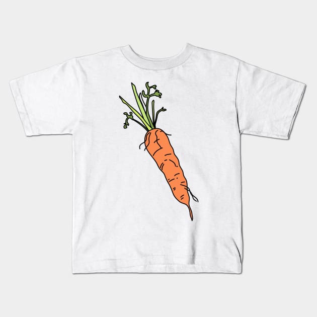 Carrot Kids T-Shirt by notsniwart